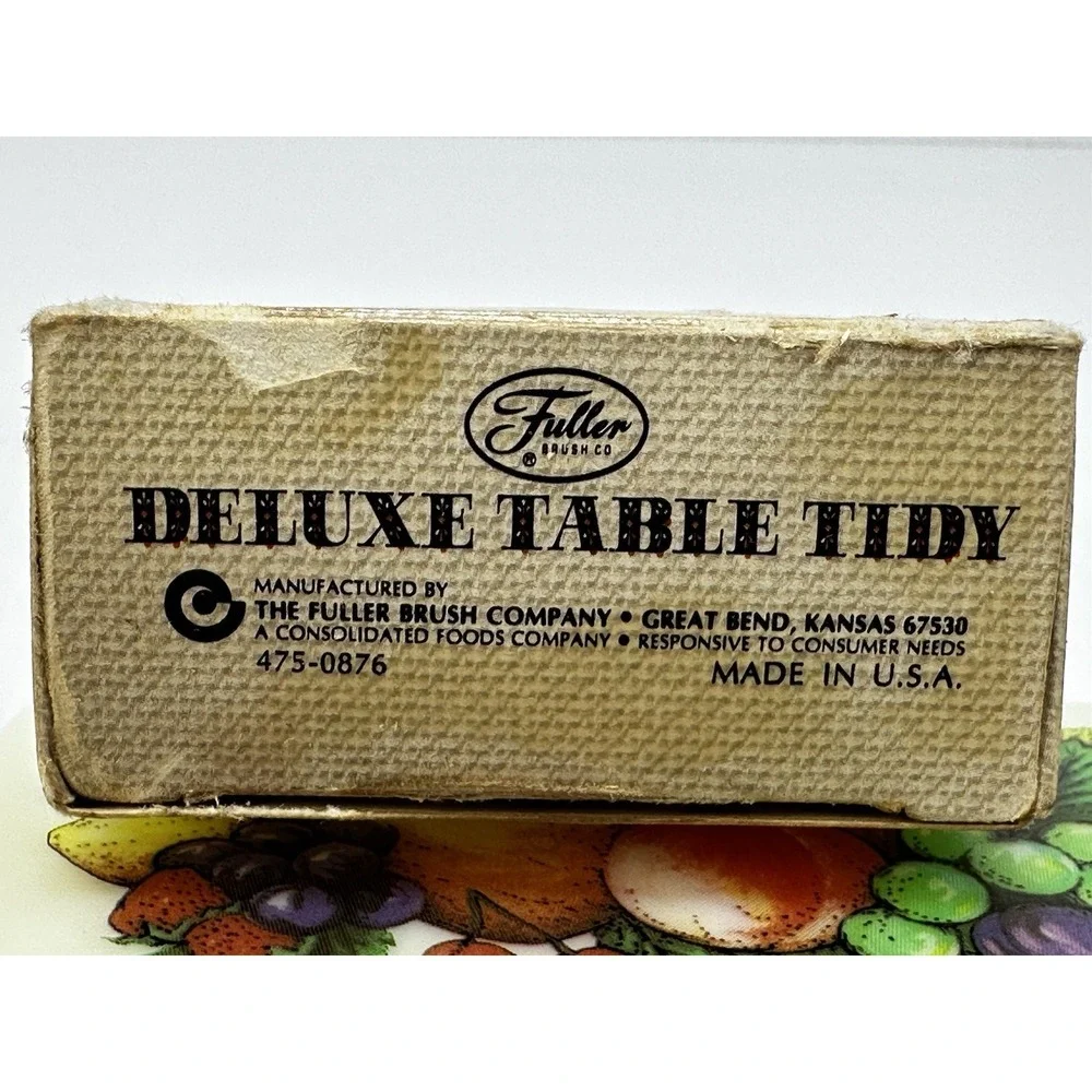 Vintage Fuller Brush Co. Deluxe Table Tidy Cleaning Tool #475 USA‎ Original Box